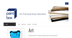 Desktop Screenshot of paintboxartandframing.com